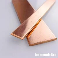 Картинка - Шина медная 12,5x100x4000 мм